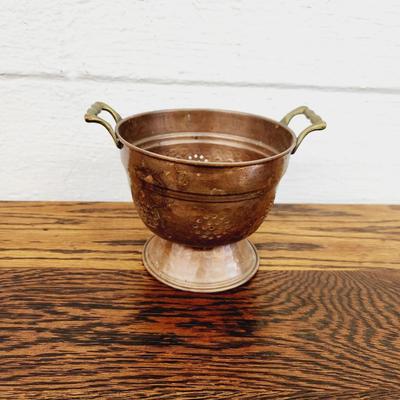 FANTASTIC COPPER & BRASS HANDLED COLANDER