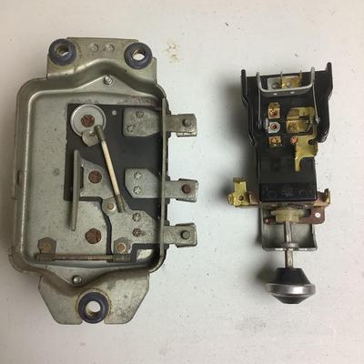 220 1955-57 Chevrolet Voltage Regulator, Headlight Switches