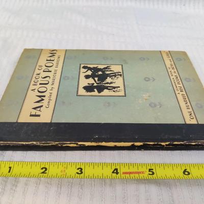 1931 A BOOK OF FAMOUS POEMS COMPILED BY MARJORIE BARROWS