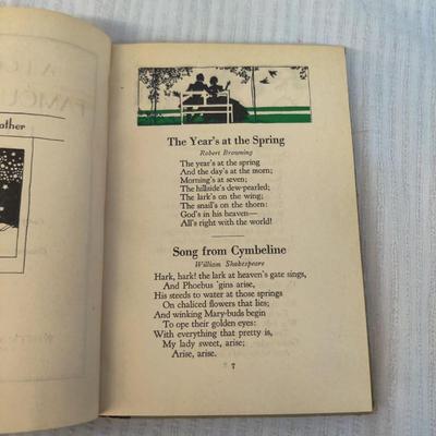 1931 A BOOK OF FAMOUS POEMS COMPILED BY MARJORIE BARROWS
