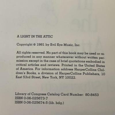 1981 A LIGHT IN THE ATTIC by SHEL SILVERSTEIN