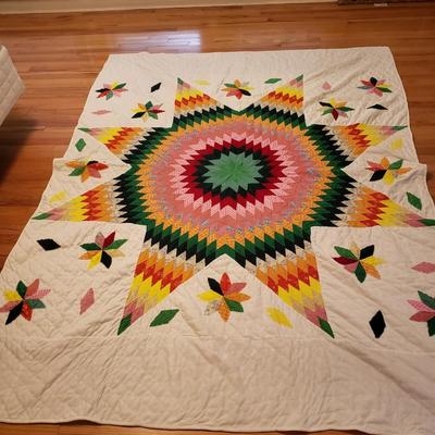 LOT OF 2 Vintage Texas Lone Star Quilts.