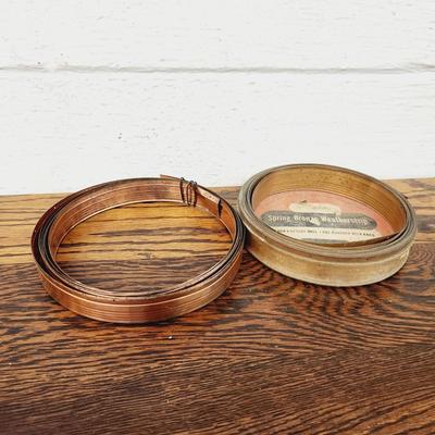 COPPER & BRONZE METAL SPRING WEATHER STRIPPING