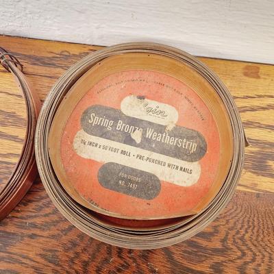 COPPER & BRONZE METAL SPRING WEATHER STRIPPING