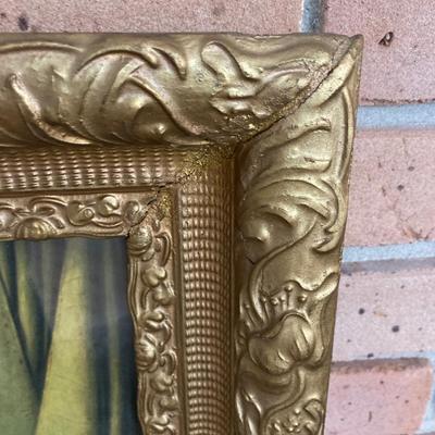 Framed vintage print of Girl Reading a Letter at an Open Window by Vermeer
