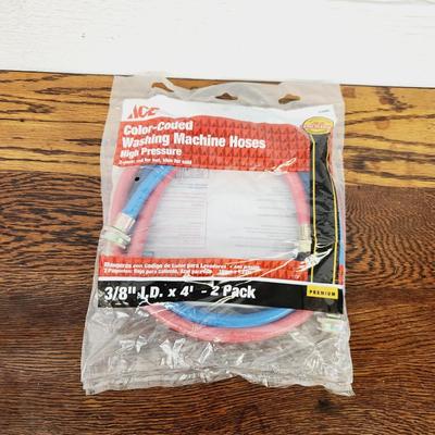 COLOR CODED WASHING MACHINE HOSES NEW