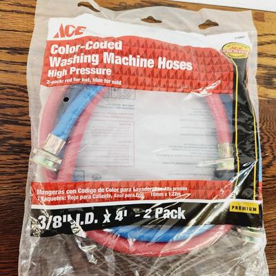 COLOR CODED WASHING MACHINE HOSES NEW