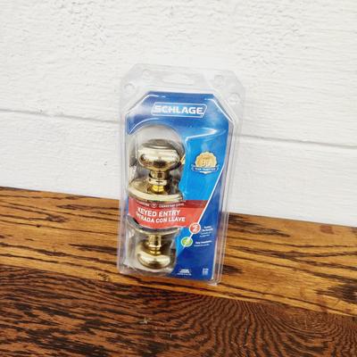 NEW SCHLAGE KEYED ENTRY DOOR HANDLE