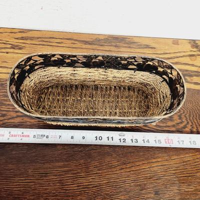 METAL AND WOVEN BASKET / PLANTER