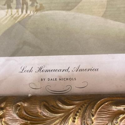 Framed print â€œLook Homeward, Americaâ€ by Dale Nichols