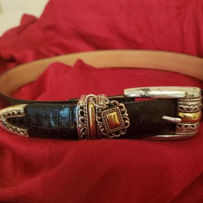Lot of 3 Vintage Brighton Leather Belts