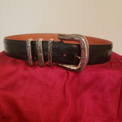 Lot of 3 Vintage Brighton Leather Belts