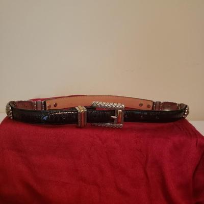 Lot of 3 Vintage Brighton Leather Belts
