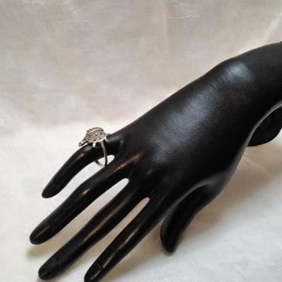 Most Fun Ring Ever! Marcasite 925 Turtle With Moving Head Size 7