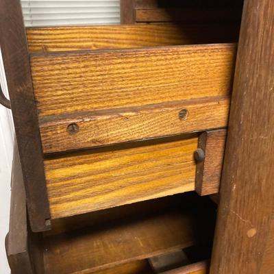 Vintage wooden file cabinet
