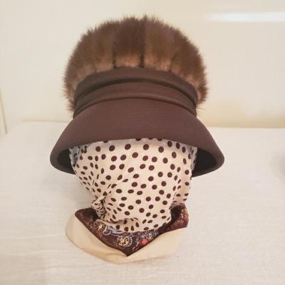 Vintage 1960s cloche mink hat by Julia Ann