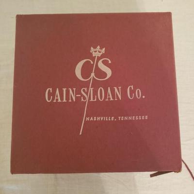 Cain-Sloan Co. Vintage Mink pillbox hat with original box