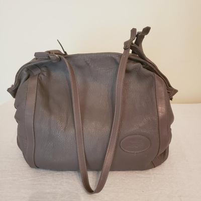 Marco Avane Taupe leather hobo bag.