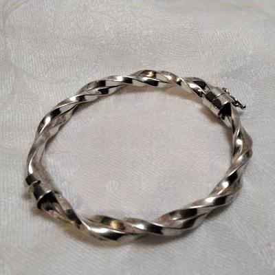 Vintage Twisty 925 Clasp Bracelet