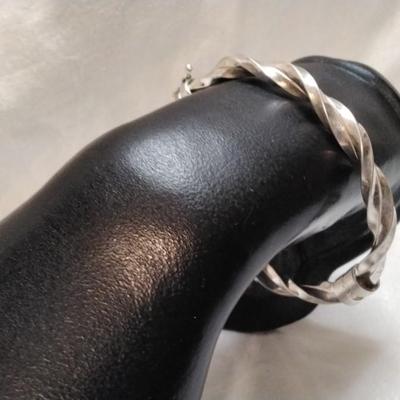 Vintage Twisty 925 Clasp Bracelet