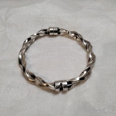 Vintage Twisty 925 Clasp Bracelet