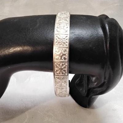 Vintage Zuni 925 Panel Cuff Bracelet