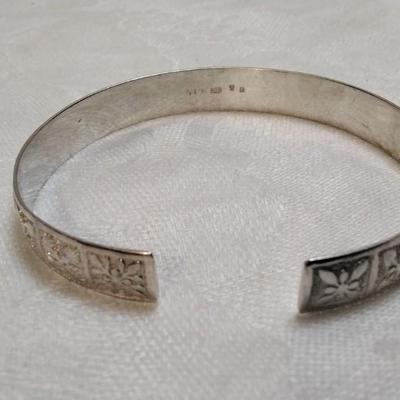 Vintage Zuni 925 Panel Cuff Bracelet