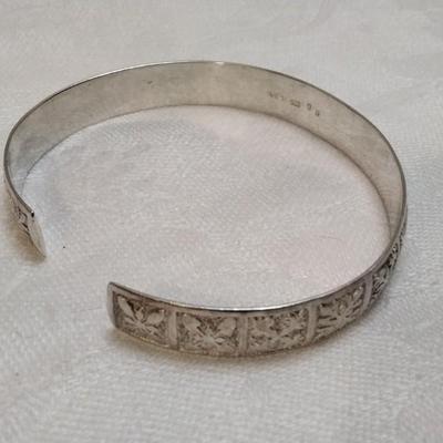 Vintage Zuni 925 Panel Cuff Bracelet