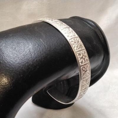 Vintage Zuni 925 Panel Cuff Bracelet