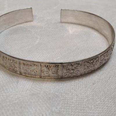 Vintage Zuni 925 Panel Cuff Bracelet