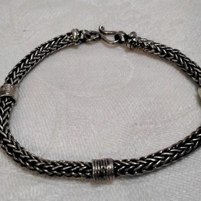 7" Braided 925 Bracelet