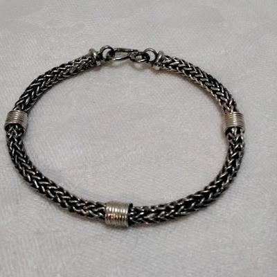 7" Braided 925 Bracelet