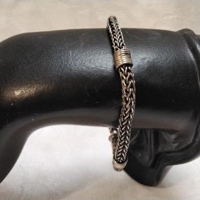 7" Braided 925 Bracelet