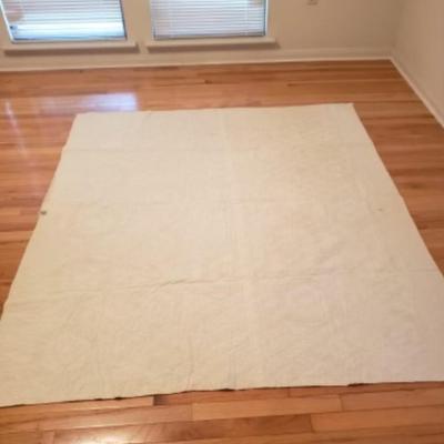 Vintage handmade scrappy star quilt