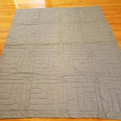 Vintage handmade quilt. 12" Block pinwheel block pattern