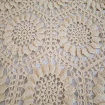 Vintage 1955 HAND CROCHET full size bedspread