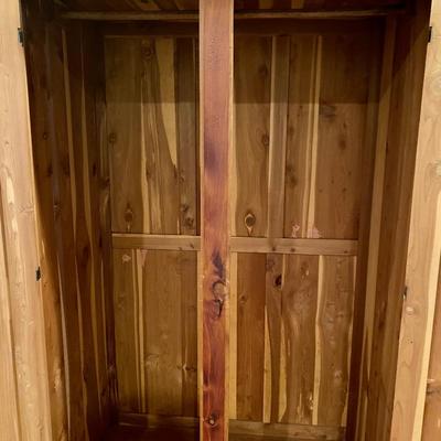 Cedar Cabinet with Key **Read Details