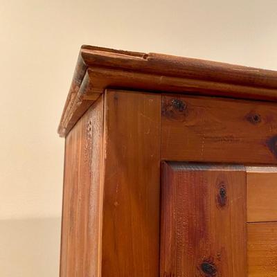 Cedar Cabinet with Key **Read Details