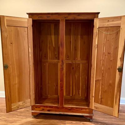 Cedar Cabinet with Key **Read Details
