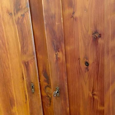 Cedar Cabinet with Key **Read Details