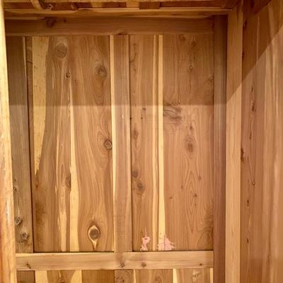 Cedar Cabinet with Key **Read Details