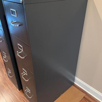 Pair of HON 4 Drawer Filing Cabinets