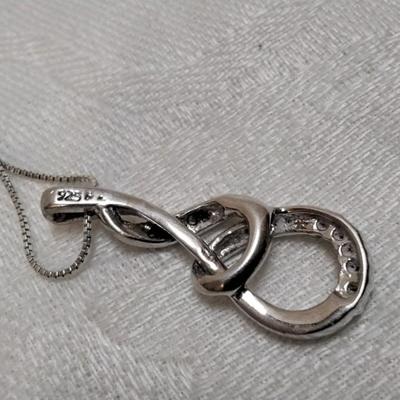 Diamond Twist 18" 925 Necklace