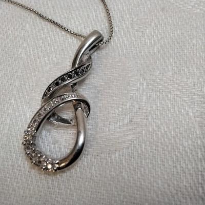 Diamond Twist 18" 925 Necklace