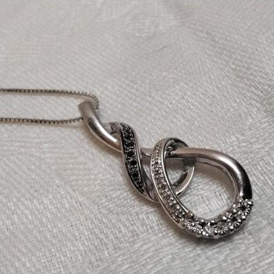 Diamond Twist 18" 925 Necklace