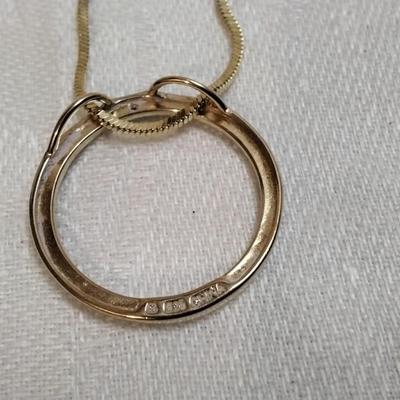 Ross Simons Diamond Pendant On Italian 925 Necklace