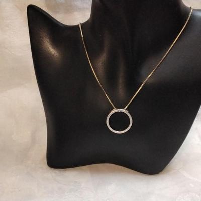 Ross Simons Diamond Pendant On Italian 925 Necklace