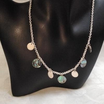 Unique Abalone 925 16" Necklace