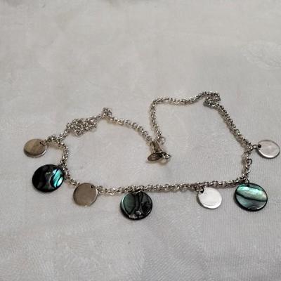 Unique Abalone 925 16" Necklace