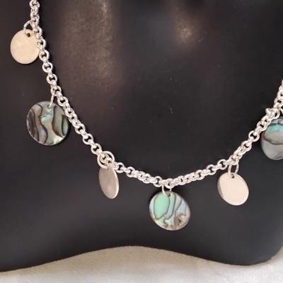 Unique Abalone 925 16" Necklace